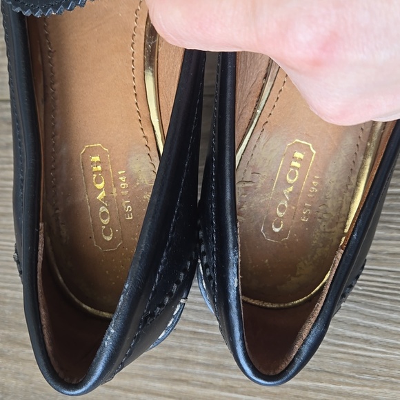Coach Haydee Leather Tassle Loafers - Picture 7 of 9